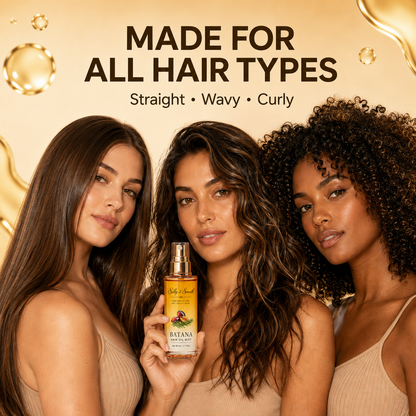 Silky & Smooth Nourishing Hair Oil Mist – Lightweight Detangling & Frizz Control for Dry, Curly Hair